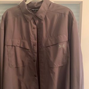 Mens Under Armour button down shirt